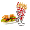 JS Gourmet - French Fries Holder with Condiment Container, Stainless Steel - - Mounts For Less