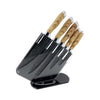JS Gourmet - Knife Set with Acrylic Storage Holder - - Mounts For Less
