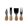 JS Gourmet - Large Bamboo Cheese Board with Sliding Drawer and 4 Knives - - Mounts For Less
