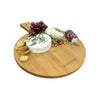JS Gourmet - Round Cheese Board, Made of Bamboo - - Mounts For Less