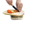 JS Gourmet - Set of 3 Food Containers, Bamboo Lid, Oven Safe - - Mounts For Less