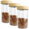 JS Gourmet - Set of 3 Glass Containers with Airtight Lid, 1700ml Capacity - - Mounts For Less