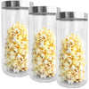 JS Gourmet - Set of 3 Glass Containers with Airtight Lid, 2100ml Capacity - - Mounts For Less