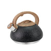 JS Gourmet - Stainless Steel Whistling Kettle, 3 Liter Capacity, Black - - Mounts For Less
