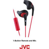 JVC - Gumy Sport In-Ear Headphones with Integrated Microphone and Remote Control, Black - - Mounts For Less