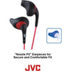 JVC - Gumy Sport In-Ear Headphones with Integrated Microphone and Remote Control, Black - - Mounts For Less