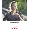 JVC - Gumy Sport In-Ear Headphones with Integrated Microphone and Remote Control, Black - - Mounts For Less