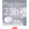JVC - Gumy Wireless In-Ear Headphones with Charging Case and Built-in Microphone, White - - Mounts For Less