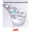 JVC - Gumy Wireless In-Ear Headphones with Charging Case and Built-in Microphone, White - - Mounts For Less