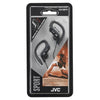 JVC - In-Ear Sports Headphones with Adjustable Ear Clip, Black - - Mounts For Less