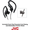 JVC - In-Ear Sports Headphones with Adjustable Ear Clip, Blue - - Mounts For Less
