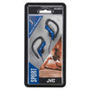 JVC - In-Ear Sports Headphones with Adjustable Ear Clip, Blue - - Mounts For Less