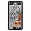 JVC - In-Ear Sports Headphones with Adjustable Ear Clip, Silver - - Mounts For Less