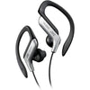 JVC - In-Ear Sports Headphones with Adjustable Ear Clip, Silver - - Mounts For Less