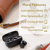 JVC - Nearphones Wireless Headphones with Charging Case and Built-in Microphone, Black - - Mounts For Less