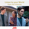 JVC - Nearphones Wireless Headphones with Charging Case and Built-in Microphone, Bordeaux - - Mounts For Less