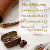 JVC - Nearphones Wireless Headphones with Charging Case and Built-in Microphone, Bordeaux - - Mounts For Less