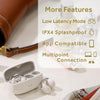 JVC - Nearphones Wireless Headphones with Charging Case and Built-in Microphone, White - - Mounts For Less
