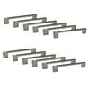 Jessar - Set of 12 Cabinet Handles, 128mm Height, From the Soho Collection, Silver - - Mounts For Less