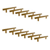 Jessar - Set of 12 Cabinet Handles, 96mm Height, From the Stanley Collection, Gold - - Mounts For Less