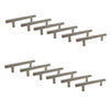 Jessar - Set of 12 Cabinet Handles, 96mm Height, From the Stanley Collection, Silver - - Mounts For Less