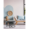 Jessar - Set of 2 Round Coffee Tables, From the Bali Collection, Grey Wood Grain - - Mounts For Less