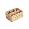 Jessar - Set of 2 Storage Baskets with 4 Sections, Made of Water Hyacinth - - Mounts For Less