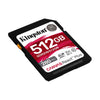 Kingston - Canvas React Plus V60 SD Memory Card, SDXC UHS-II 280R/100W U3/V60/4K, 512GB Capacity - - Mounts For Less