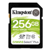 Kingston - Canvas Select Plus SD Card, 100R C10 UHS-I U1 V10, 256GB Capacity - - Mounts For Less