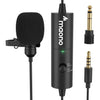 Maono - Rechargeable Omnidirectional Lavalier Microphone, 90 Hour Battery Life, Black - - Mounts For Less