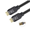 Millenium - HDMI 2.1 Cables Compatible 8K, Length 2m, Thin Plug, 60 Hz, 48 GBPS, Black - - Mounts For Less
