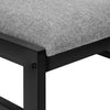 Monarch Specialties I 1007 - Dining Table Set, 3pcs Set, Small, 35" Drop Leaf, Kitchen, Black Metal, Grey Laminate, Contemporary, Modern - - Mounts For Less