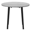 Monarch Specialties I 1007 - Dining Table Set, 3pcs Set, Small, 35" Drop Leaf, Kitchen, Black Metal, Grey Laminate, Contemporary, Modern - - Mounts For Less