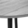 Monarch Specialties I 1007 - Dining Table Set, 3pcs Set, Small, 35" Drop Leaf, Kitchen, Black Metal, Grey Laminate, Contemporary, Modern - - Mounts For Less