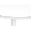 Monarch Specialties I 1011 - Dining Table Set, 3pcs Set, Small, 35" Drop Leaf, Kitchen, White Metal And Laminate, Grey Fabric, Contemporary, Modern - - Mounts For Less