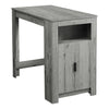 Monarch Specialties I 1204 - Dining Table, 48" Rectangular, Counter Height, Kitchen, Small, Storage, Grey Laminate, Contemporary, Modern - - Mounts For Less