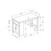 Monarch Specialties I 1204 - Dining Table, 48" Rectangular, Counter Height, Kitchen, Small, Storage, Grey Laminate, Contemporary, Modern - - Mounts For Less