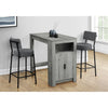Monarch Specialties I 1204 - Dining Table, 48" Rectangular, Counter Height, Kitchen, Small, Storage, Grey Laminate, Contemporary, Modern - - Mounts For Less