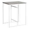 Monarch Specialties I 1241 - Dining Table, 32" Rectangular, Counter Height, Small, Laminate Top, Kitchen, Grey Laminate, White Metal, Contemporary, Modern - - Mounts For Less