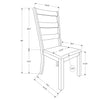 Monarch Specialties I 1313 - Dining Chair, Set Of 2, Side, Upholstered, Kitchen, Dining Room, Brown Fabric, Walnut Wood Legs, Transitional - - Mounts For Less