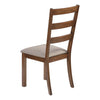 Monarch Specialties I 1313 - Dining Chair, Set Of 2, Side, Upholstered, Kitchen, Dining Room, Brown Fabric, Walnut Wood Legs, Transitional - - Mounts For Less