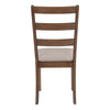 Monarch Specialties I 1313 - Dining Chair, Set Of 2, Side, Upholstered, Kitchen, Dining Room, Brown Fabric, Walnut Wood Legs, Transitional - - Mounts For Less