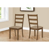 Monarch Specialties I 1313 - Dining Chair, Set Of 2, Side, Upholstered, Kitchen, Dining Room, Brown Fabric, Walnut Wood Legs, Transitional - - Mounts For Less