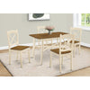 Monarch Specialties I 1328 - Dining Table, 48" Rectangular, Small, Kitchen, Dining Room, Oak And Cream, Wood Legs, Transitional - - Mounts For Less