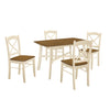 Monarch Specialties I 1328 - Dining Table, 48" Rectangular, Small, Kitchen, Dining Room, Oak And Cream, Wood Legs, Transitional - - Mounts For Less