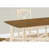 Monarch Specialties I 1328 - Dining Table, 48" Rectangular, Small, Kitchen, Dining Room, Oak And Cream, Wood Legs, Transitional - - Mounts For Less