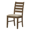 Monarch Specialties I 1342 - Dining Chair, 38" Height, Dining Room, Kitchen, Set Of 2, Side, Upholstered, Antique Brown, Brown Fabric, Transitional - - Mounts For Less
