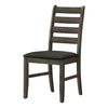 Monarch Specialties I 1347 - Dining Chair, 38" Height, Dining Room, Kitchen, Set Of 2, Side, Upholstered, Antique Grey, Grey Fabric, Transitional - - Mounts For Less