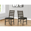 Monarch Specialties I 1347 - Dining Chair, 38" Height, Dining Room, Kitchen, Set Of 2, Side, Upholstered, Antique Grey, Grey Fabric, Transitional - - Mounts For Less