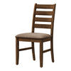 Monarch Specialties I 1355 - Dining Chair, 38" Height, Dining Room, Kitchen, Set Of 2, Side, Upholstered, Brown Fabric, Antique Cherry, Transitional - - Mounts For Less
